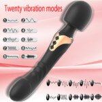 Black wand with the supplier’s two groups of vibration-pattern diagrams
