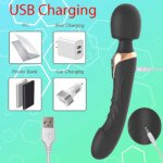 Supplier illustration of the black wand’s USB charging connection