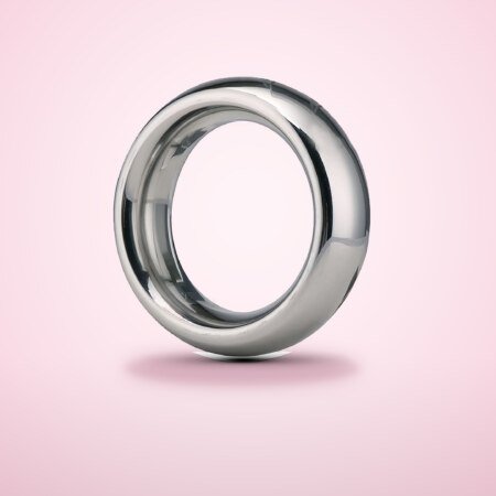Polished Metal Cock Ring – 40, 45 or 50 mm