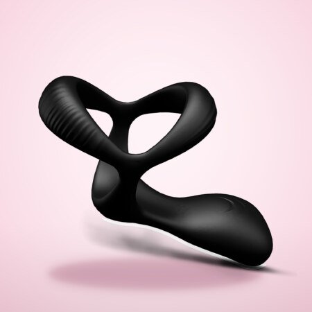 Vibrating Double Cock Ring – 10 Modes, Rechargeable