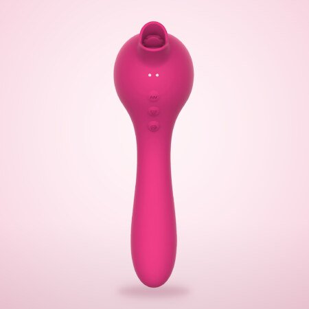 Tongue & Suction Clitoral Vibrator – Pink