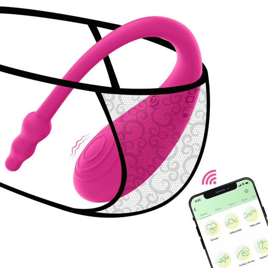 Original catalogue image: Positioning illustration Supplier positioning illustration with the pink curved vibrator and a phone