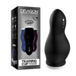 Original supplier image: Black unit and box Dragon Suction & Vibration Masturbator Cup – 7 Modes