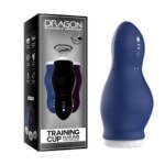 Original supplier image: Blue unit and box Blue Dragon training cup beside supplier retail box