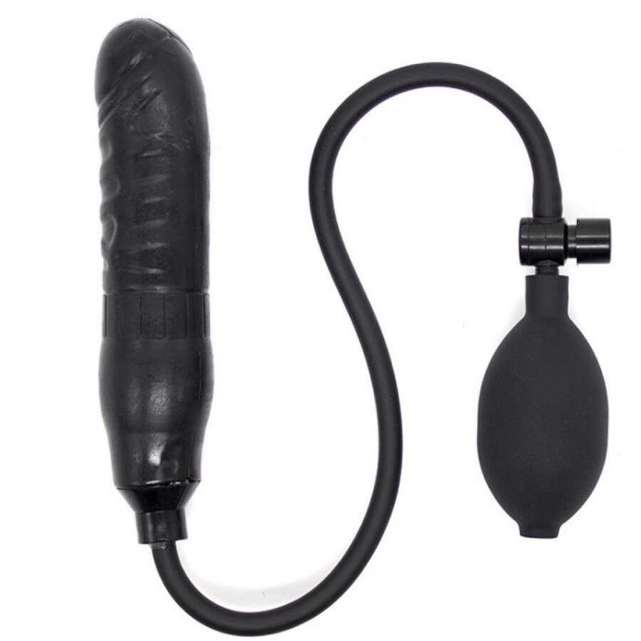 Original catalogue image: Product and hand pump Inflatable Dildo with Hand Pump – 15 cm