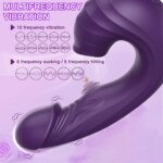 Supplier illustration of purple curved toy and vibration mode icons