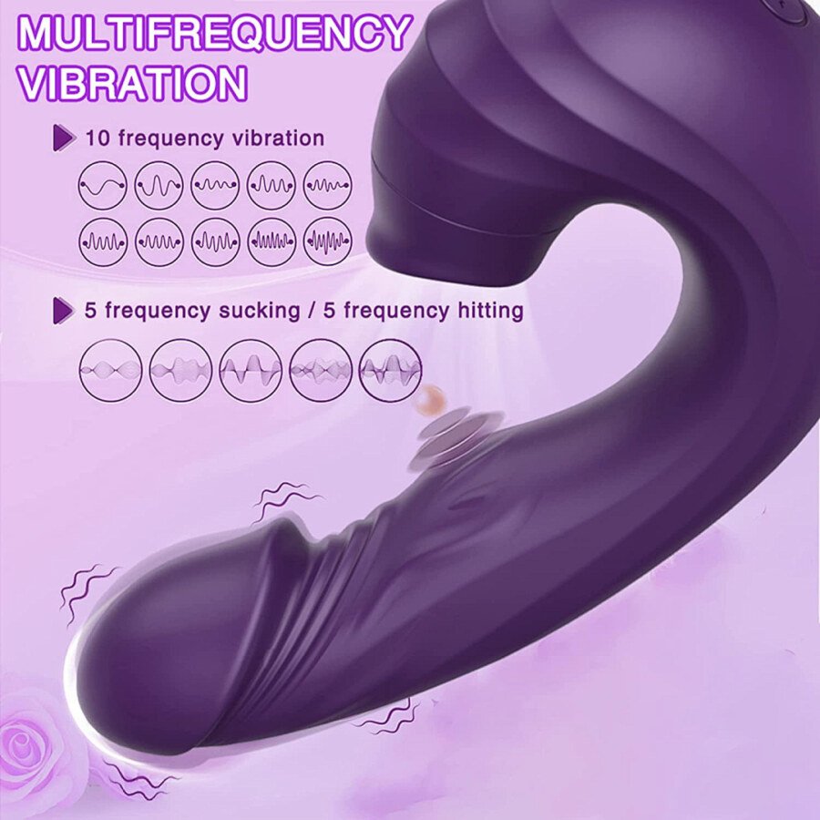 Supplier illustration of purple curved toy and vibration mode icons