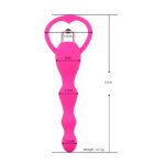 Vibrating Anal Beads with Ring Pull – 17 cm, Pink – view 3