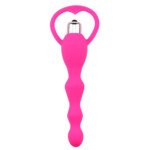 Vibrating Anal Beads with Ring Pull – 17 cm, Pink – view 2