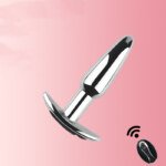 Original supplier image CH-4C90202 #2 Remote-Control Vibrating Metal Butt Plug – 96 mm – view 2
