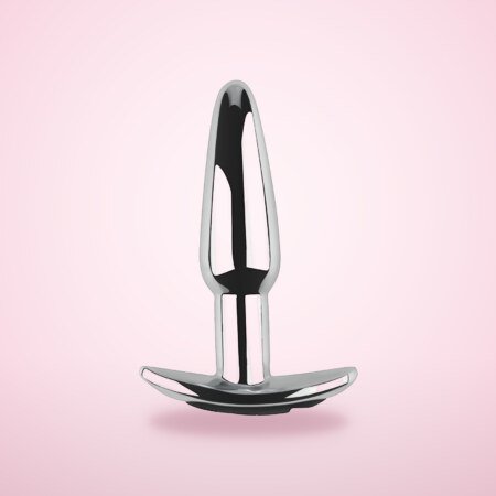Remote-Control Vibrating Metal Butt Plug – 96 mm