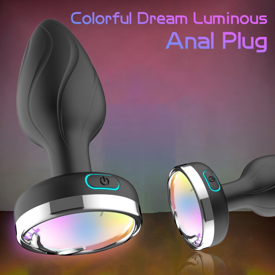 Light-Up Vibrating Butt Plug with Remote โ 10 + 10 Modes โ view 5