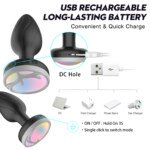 Light-Up Vibrating Butt Plug with Remote โ 10 + 10 Modes โ view 7