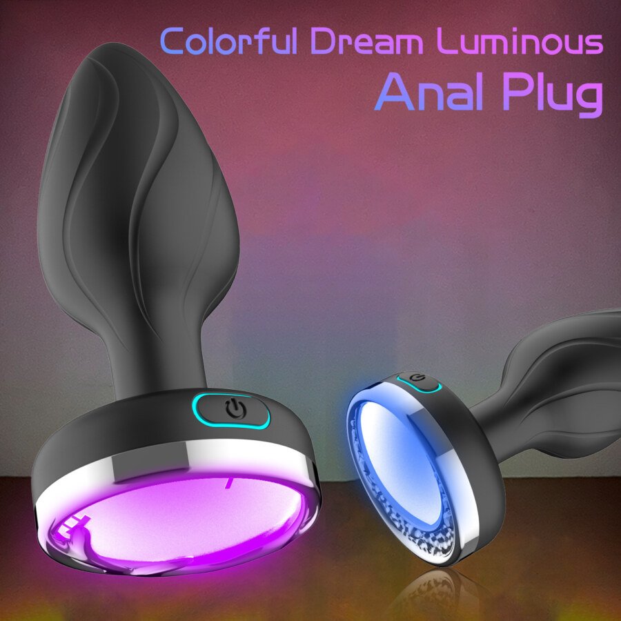 Light-Up Vibrating Butt Plug with Remote โ 10 + 10 Modes โ view 6