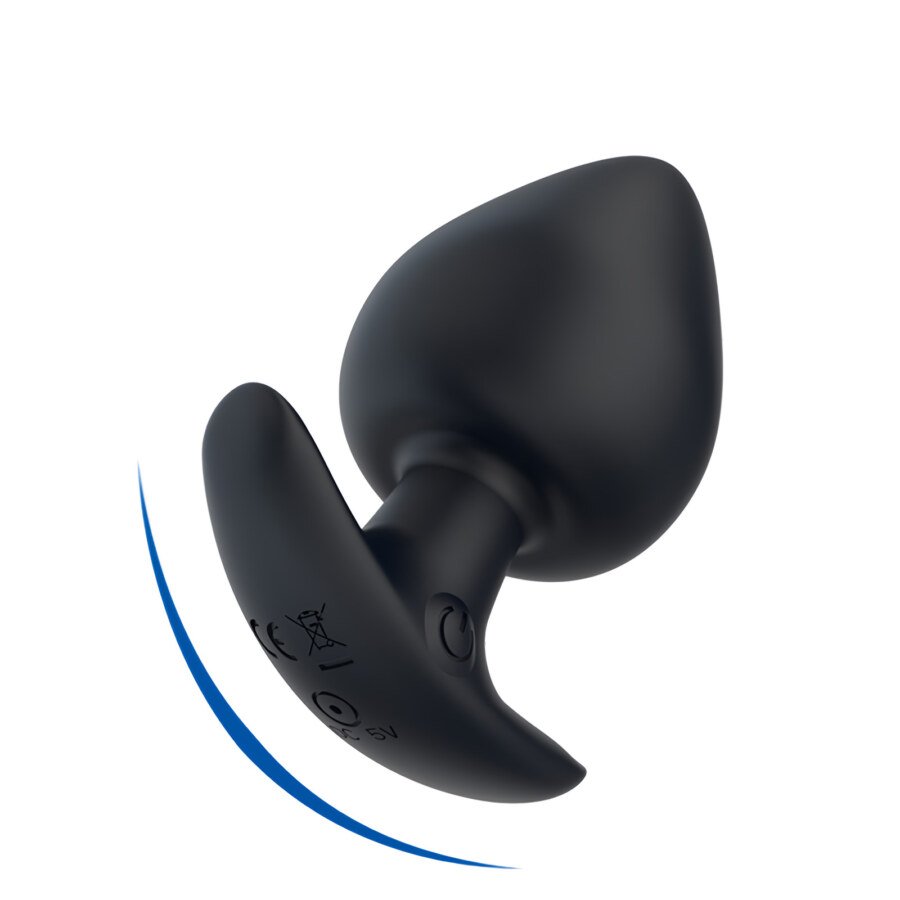Teardrop Vibrating Butt Plug with Remote – Size M