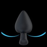 Teardrop Vibrating Butt Plug with Remote – Size M – view 4