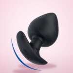 Teardrop Vibrating Butt Plug with Remote – Size M