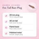 Fox Tail Butt Plug – Metal Plug with 40 cm Tail – key features at a glance