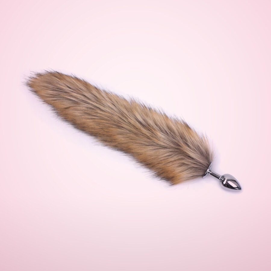 Fox Tail Butt Plug – Metal Plug with 40 cm Tail