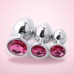Jewel Butt Plug Set of 3 – Metal, S, M and L