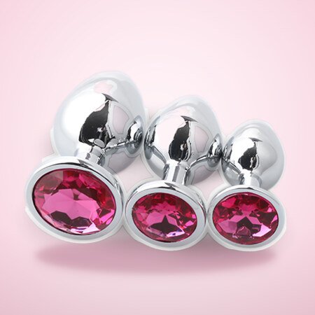Jewel Butt Plug Set of 3 – Metal, S, M and L