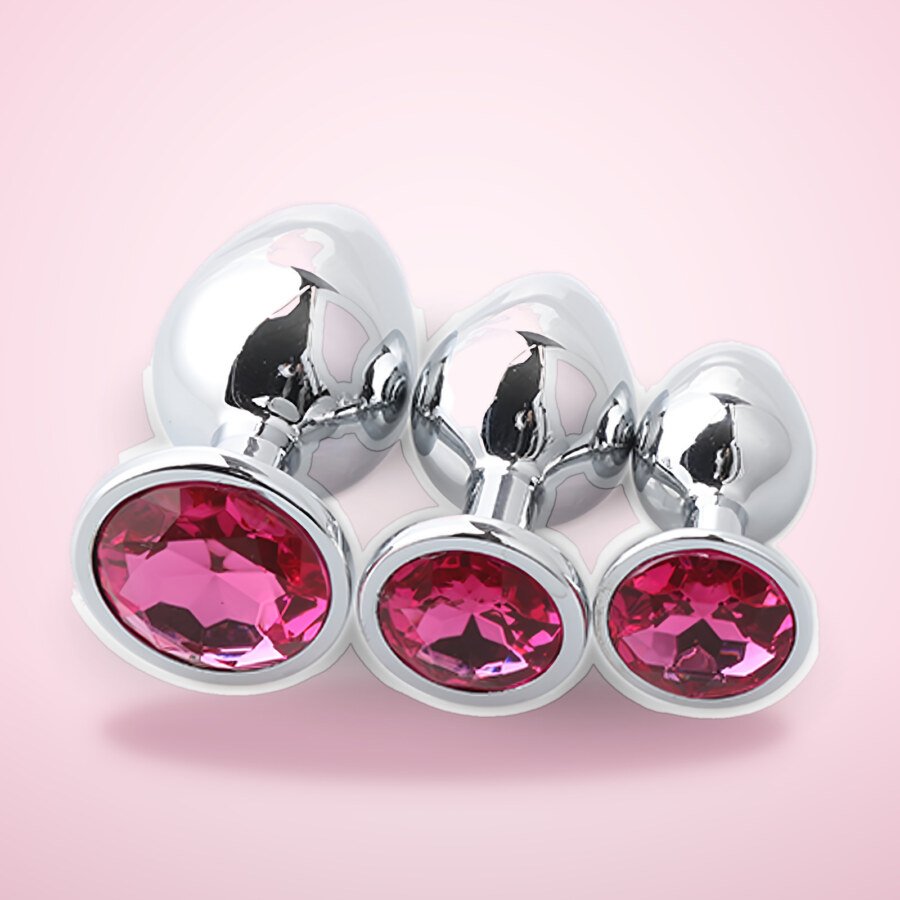 Jewel Butt Plug Set of 3 – Metal, S, M and L