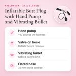 Inflatable Butt Plug with Hand Pump and Vibrating Bullet โ 11.6 cm โ key features at a glance