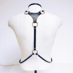 Men's Chest Harness with O-Rings & Chain Detail – view 3