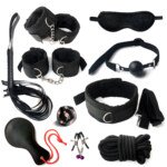 Bondage Kit – 11 Piece BDSM Set, Black – view 2