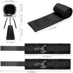 Under-Bed Restraint Set with Cuffs, Blindfold and Tickler – view 3