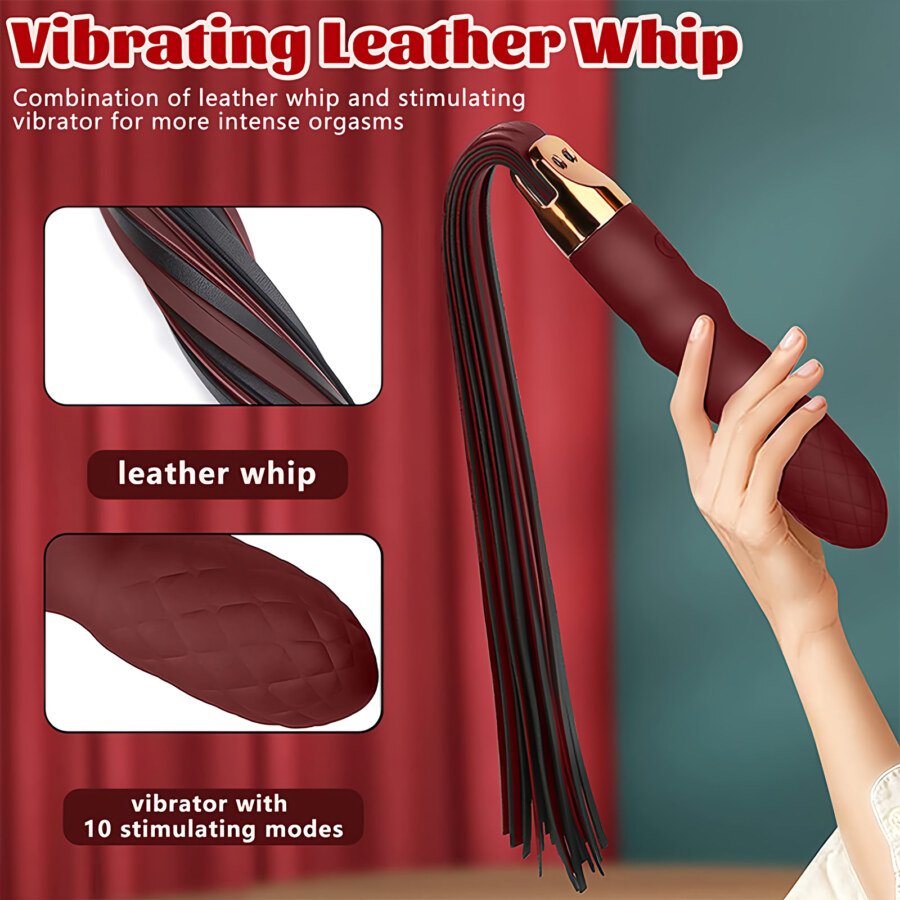 MIFANA Vibrating Flogger – Rechargeable, 10 Vibration Modes – view 6