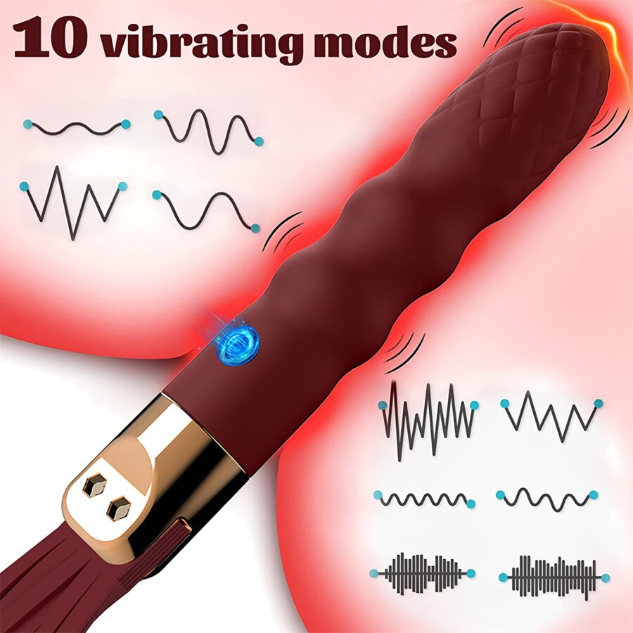 MIFANA Vibrating Flogger – Rechargeable, 10 Vibration Modes – view 5