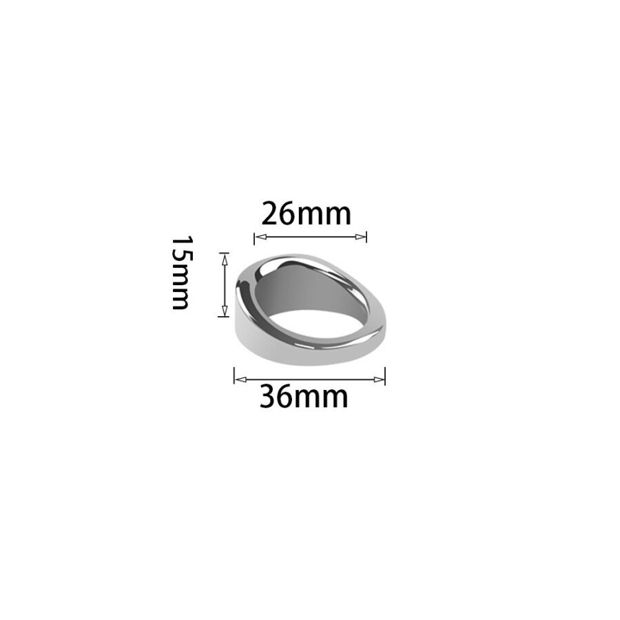 Original supplier image CH-4C90201 #3 Tapered Metal Penis Ring – 5 Sizes – view 5