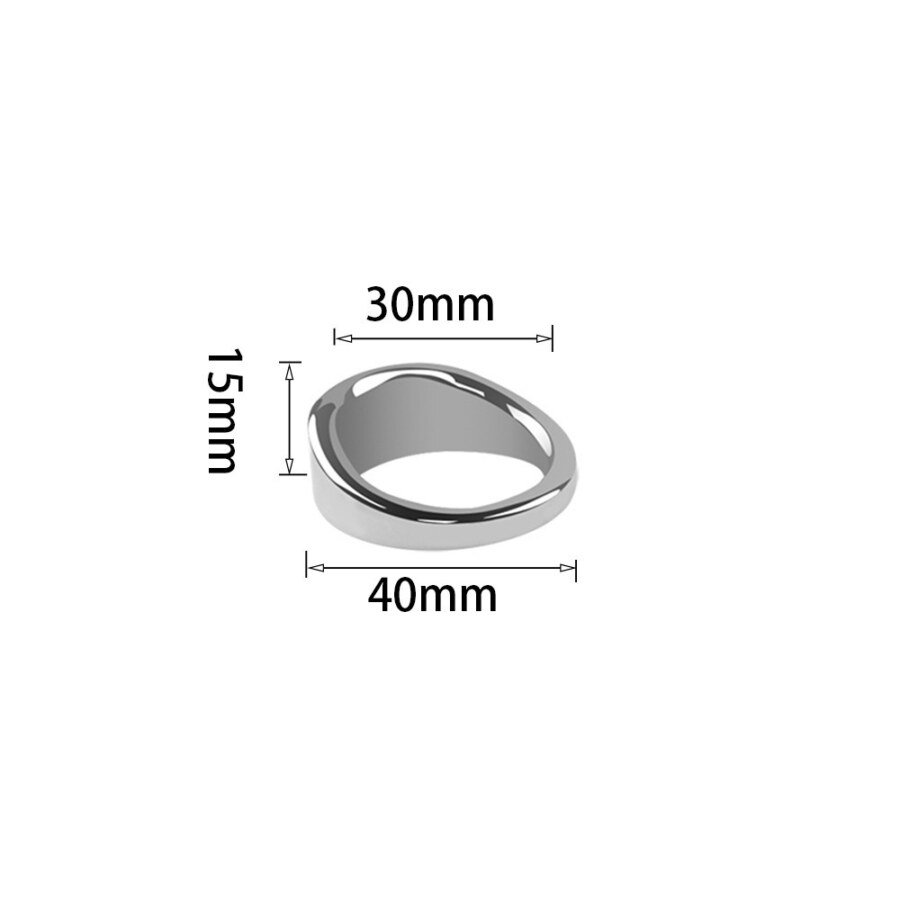 Original supplier image CH-4C90201 #7 Tapered Metal Penis Ring – 5 Sizes – view 8
