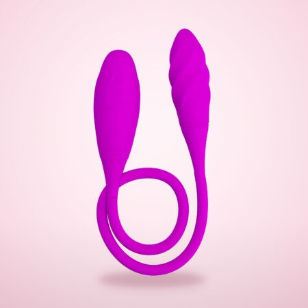 Flexible Double-Ended Vibrator for Couples