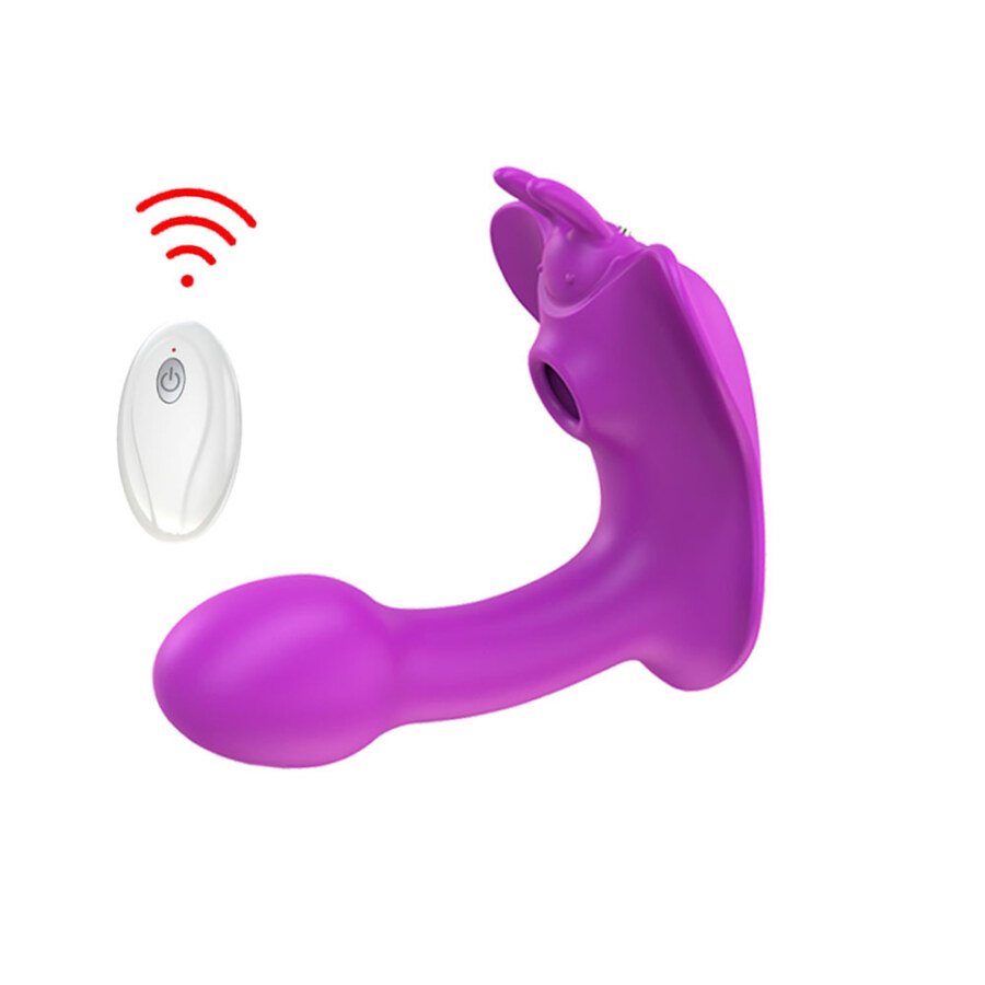 Wearable G-Spot & Suction Vibrator with Remote – 10 + 10 Modes – view 2