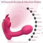 Wearable G-Spot & Suction Vibrator with Remote – 10 + 10 Modes – view 4