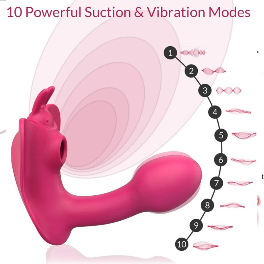 Wearable G-Spot & Suction Vibrator with Remote – 10 + 10 Modes – view 4