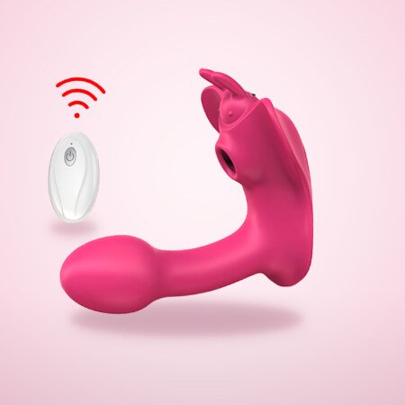 Wearable G-Spot & Suction Vibrator with Remote – 10 + 10 Modes