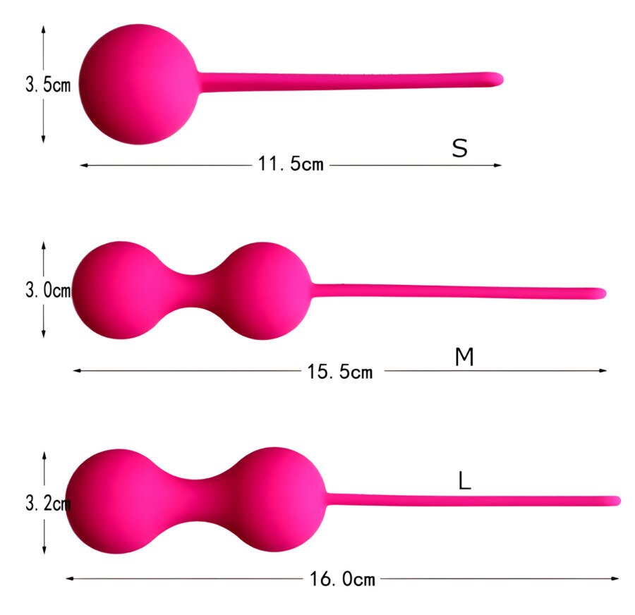 Kegel Balls Set of 3 – Progressive Sizes S, M and L – view 3