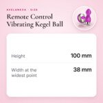 Remote Control Vibrating Kegel Ball – 10 Modes, USB Rechargeable – size and measurements