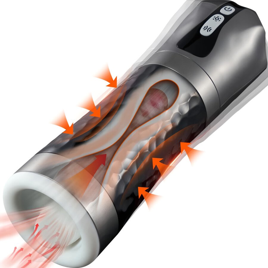 Automatic Suction & Squeeze Masturbator Cup – 5 Modes