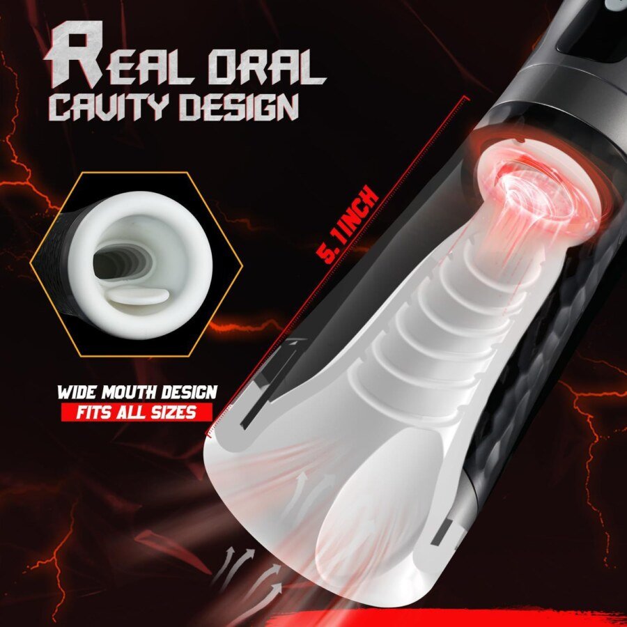 Automatic Suction & Squeeze Masturbator Cup – 5 Modes – view 3