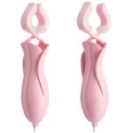 Tulip Nipple Clamps with Suction Piece – Wired Controller, Pink – view 4