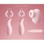 Tulip Nipple Clamps with Suction Piece – Wired Controller, Pink – view 3