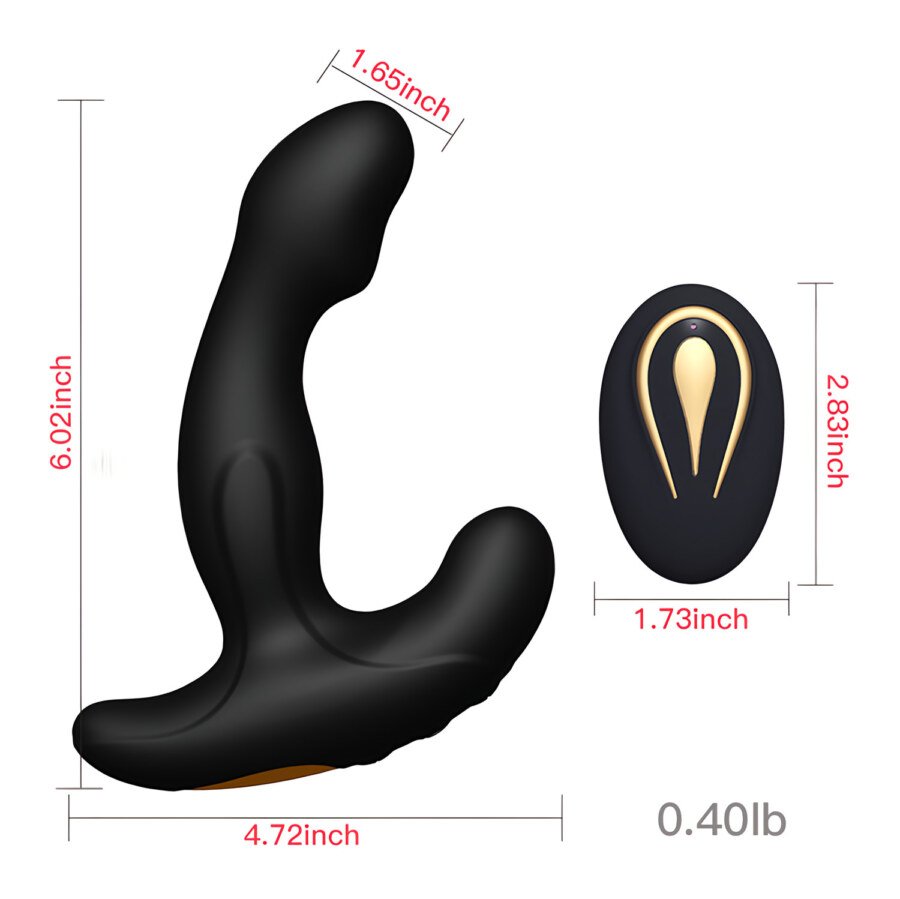 Remote Control Prostate Massager – 12 Vibration Modes, USB Rechargeable – view 3