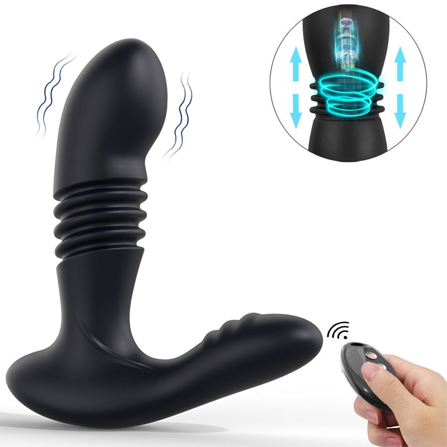 Thrusting Prostate Massager with Remote – 3 Thrust and 12 Vibration Modes – view 4
