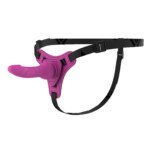 Strap-On Harness with 15 cm Dildo – Adjustable, Fuchsia – view 4