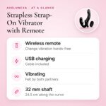 Strapless Strap-On Vibrator with Remote – 24.5 cm – key features at a glance