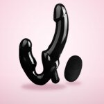 Strapless Strap-On Vibrator with Remote – 24.5 cm